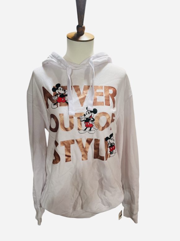 Disney Mickey Mouse Hoodie White Sweater