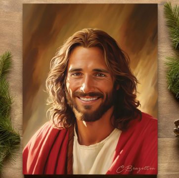 Radiant Savior - Digital Christmas Wall Art Print Download