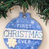 Personalized Baby's First Christmas Keepsake Ornament