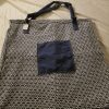 large blue accessory tote