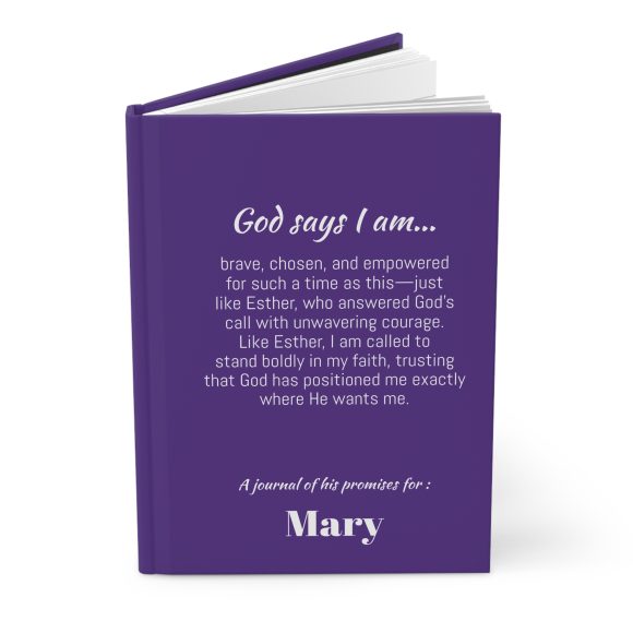 God Says I Am: Like Esther Hardcover Christian Journal - Image 3