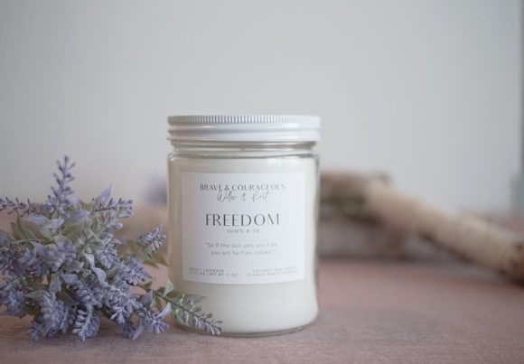 Freedom Birch + Lavender Candle