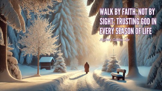 Walk by Faith, Not by Sight: Trusting God in Every Season of Life - Galilee Life Christian Marketplace Blog