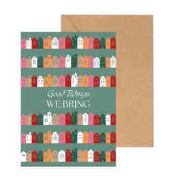 Good Tiding Christmas Card with Envelope