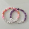 Yahweh pink handmade bead bracelet Christian jewelry for women, faith-inspired accessory with pink beads, perfect for gifts or daily wear