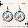 Quilt Circle Earring