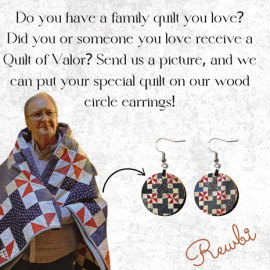 Custom Quilt Earrings