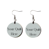 Custom Quilt Wood Decoupage Earrings - Image 2