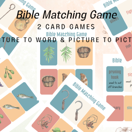 (2) Matching card games, (18) Total cards, size: 2.5 x 3.5 inches.