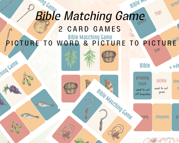 (2) Matching card games, (18) Total cards, size: 2.5 x 3.5 inches.