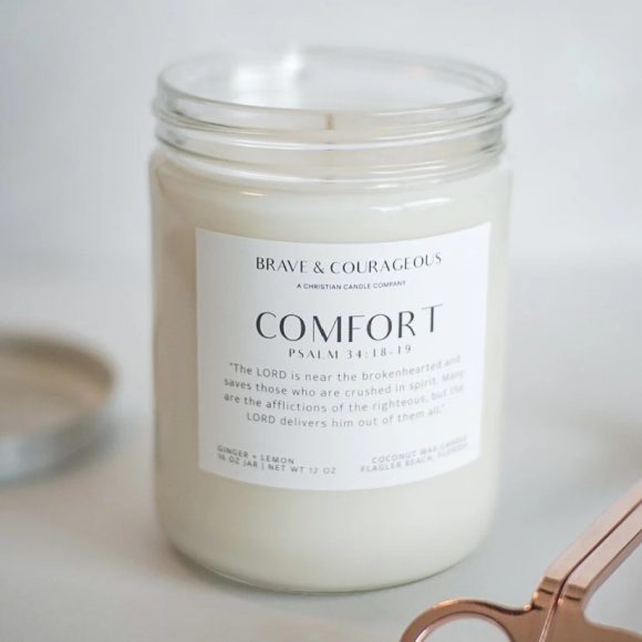 Comfort Ginger + Lemon Candle - Christian Candles