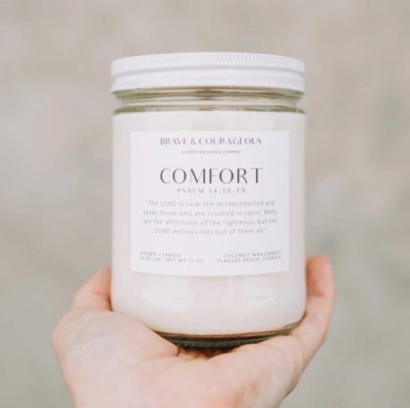 Comfort Ginger + Lemon Candle - Christian Candles