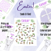 Easter Printable Activities (DIGITAL FILES), Kids Puzzle Pages, Easter Lamb Coloring, Palm Sunday Activity - Image 4