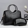 Women's Medium Pu Leather Vintage Style Bucket Handbag - Image 4
