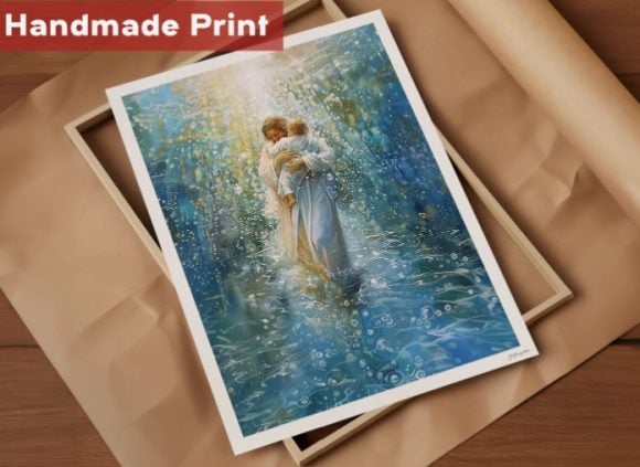 Your Great Love Christian Handmade Art Print