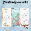 God's Creation Bookmarks (DIGITAL FILES), Creation Coloring Bookmarks, Giraffe Bookmark, Sun and Moon Bookmarks - Image 2