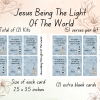 Lighthouse Bible Verse Craft (DIGITAL FILES), Kids Sunday School Craft, VBS Lighthouse Activity, Jesus The Light Of The World - Image 2