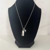 Silver Necklace – Sterling Cross Pendant with Faith & Cross Charms | Christian Jewelry Gift