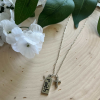 Silver Necklace – Sterling Cross Pendant with Faith & Cross Charms | Christian Jewelry Gift