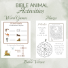 Bible Animal Activities (DIGITAL FILES), Kids Word Games, Printable Kids Puzzles, Sunday School Lesson Activities - Image 2