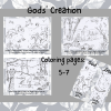 God's Creation Coloring Pages ( UNLIMITED DIGITAL FILES), Genesis Bible Verses 1:1-1:27 Kids Coloring Activity, God Created The Earth Coloring Activity - Image 3