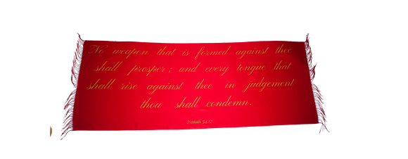 No Weapon Scripture Shawl