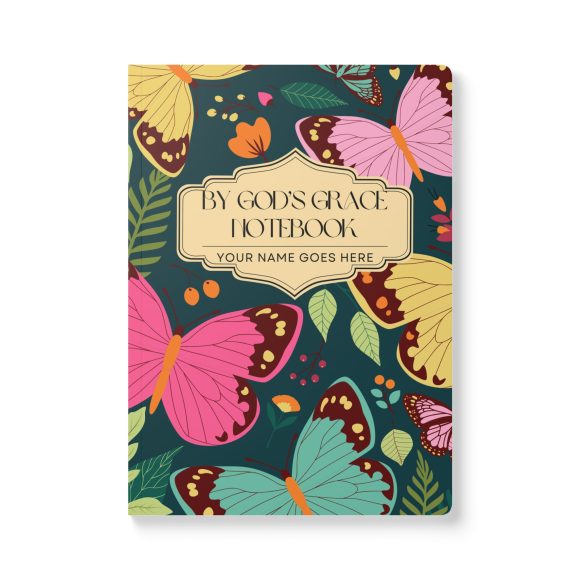 By God’s Grace Personalized Floral Notebook – Bible Verses Inside - Image 2