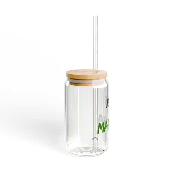 Jesus + Matcha Sipper Glass - Image 2