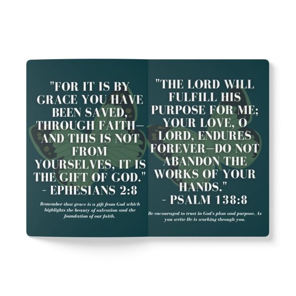 By God’s Grace Personalized Floral Notebook – Bible Verses Inside - Image 14