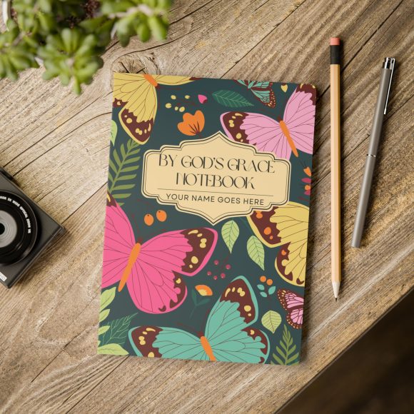 By God’s Grace Personalized Floral Notebook – Bible Verses Inside - Image 20
