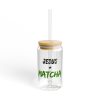 Jesus + Matcha Sipper Glass