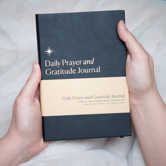 Daily Prayer & Gratitude Journal (Black PU Leather) - Image 6