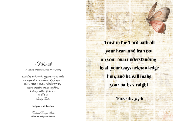 Printable 5x7 Card- Proverbs 3:5-6