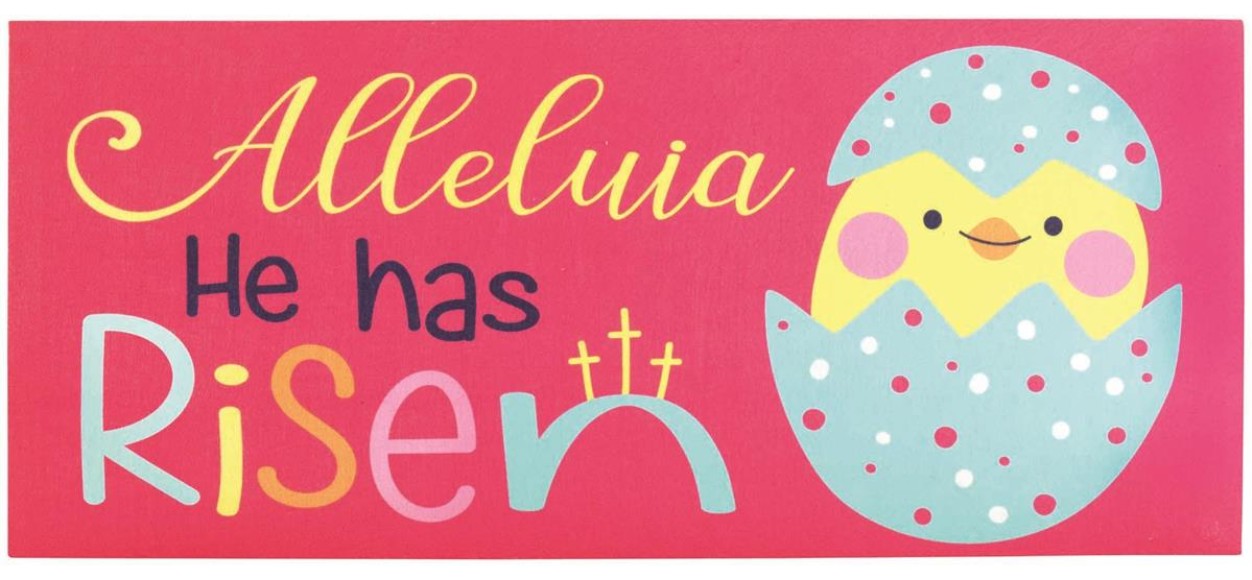 Doormat Insert Alleluia He Has Risen