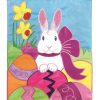 Flag Easter Bunny Eggs Polyester 13x18