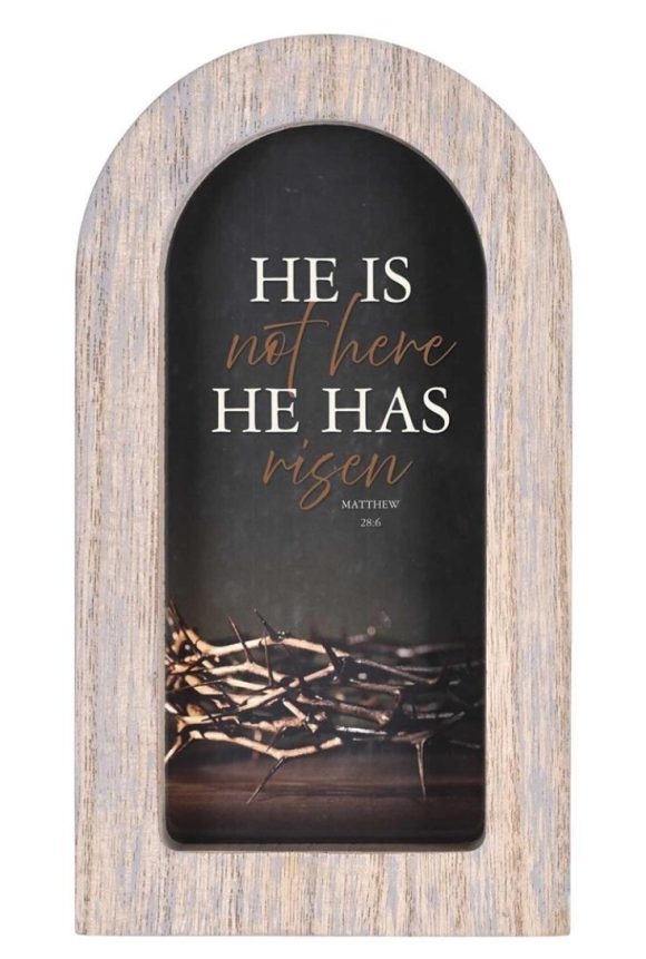 Framed Arch Crown He Is Not Gray 5x8