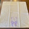 Pretty Bunny Spring Tea Towel in Lavender - Image 2