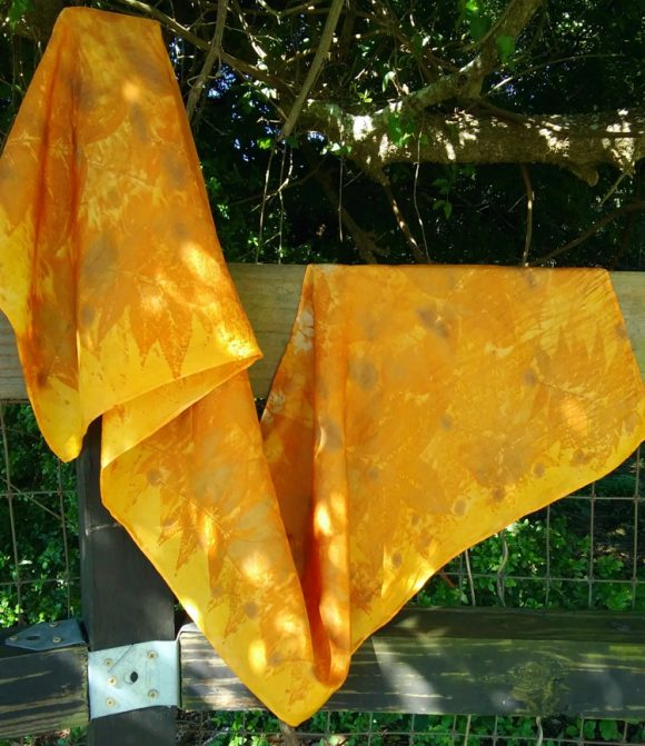 "North Into South" Silk Scarf