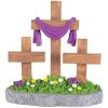 Tabletop 3-Cross Figurine Resin