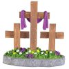 Tabletop 3-Cross Figurine Resin - Image 2