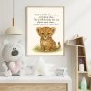 Cute baby cheetah Bible verse wall Art Numbers 6:24-25