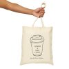 Personalized Jesus + Iced Latte Cotton Canvas Tote Bag - Image 7