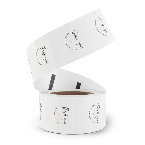 “Thank You! Prayed Over with Love” – Round Sticker Label Roll for Christian Small Business Packaging - Image 38