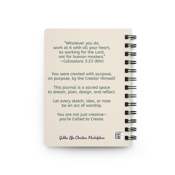 Personalized Called to Create – Spiral Bound Christian Journal for Faith-Filled Creators - Image 2