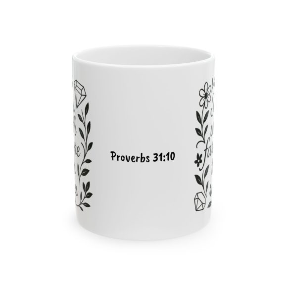 She is Worth Far More Than Rubies Ceramic Mug - Image 2