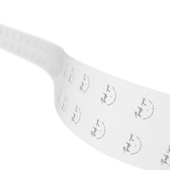 “Thank You! Prayed Over with Love” – Round Sticker Label Roll for Christian Small Business Packaging - Image 33
