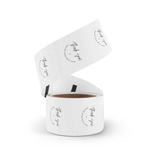 “Thank You! Prayed Over with Love” – Round Sticker Label Roll for Christian Small Business Packaging - Image 24