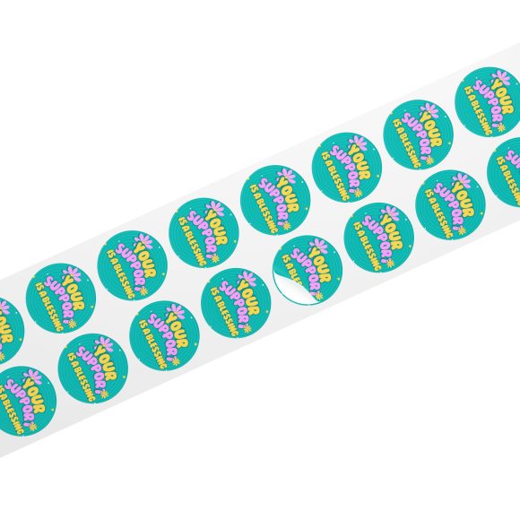 Your Support is a Blessing – Round Sticker Label Roll for Christian Small Business Packaging - Image 13