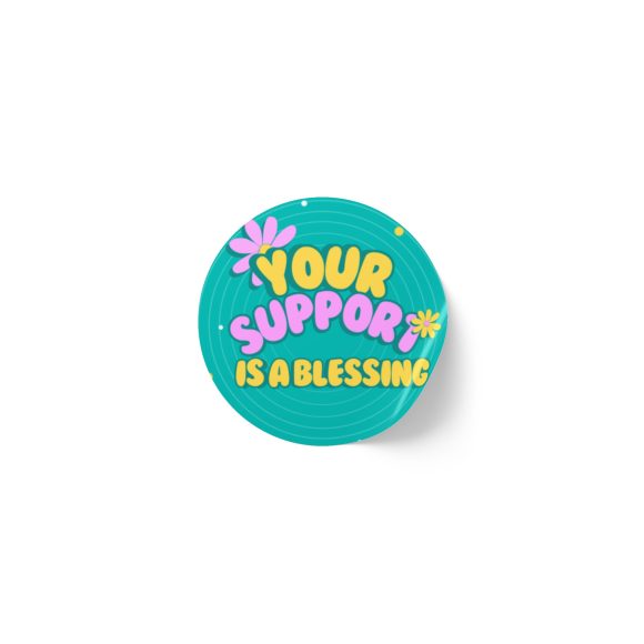 Your Support is a Blessing – Round Sticker Label Roll for Christian Small Business Packaging - Image 29