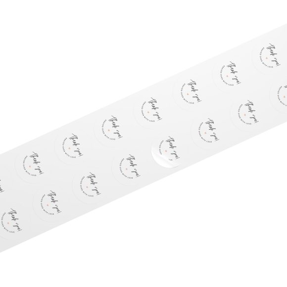 “Thank You! Prayed Over with Love” – Round Sticker Label Roll for Christian Small Business Packaging - Image 34